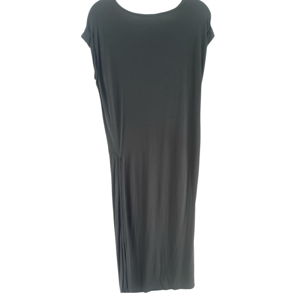 All Saints Alix Dress Sleeveless Ruching Stretch Jersey Knit Modal Gray Size 6 - Picture 3 of 9